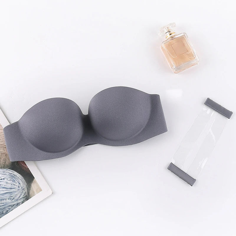 Invisible Bras Front Closure Push Up Bra Strapless Seamless