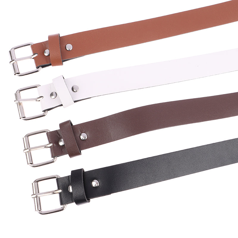 100CM Leather Belt Metal Buckle