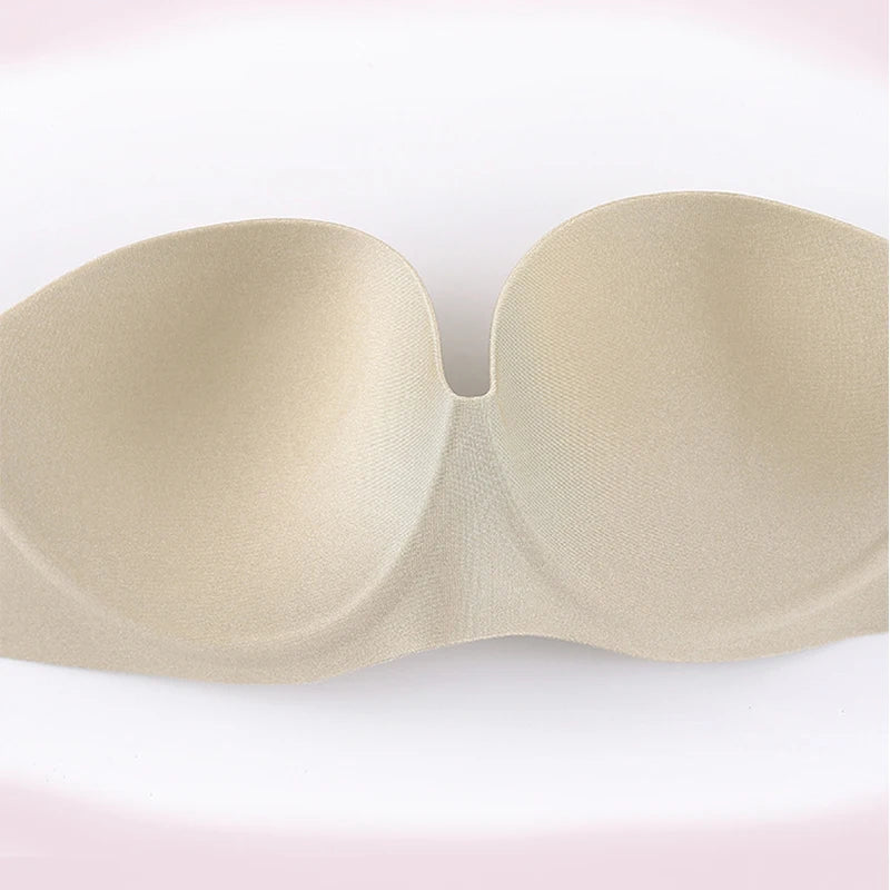 Invisible Bras Front Closure Push Up Bra Strapless Seamless