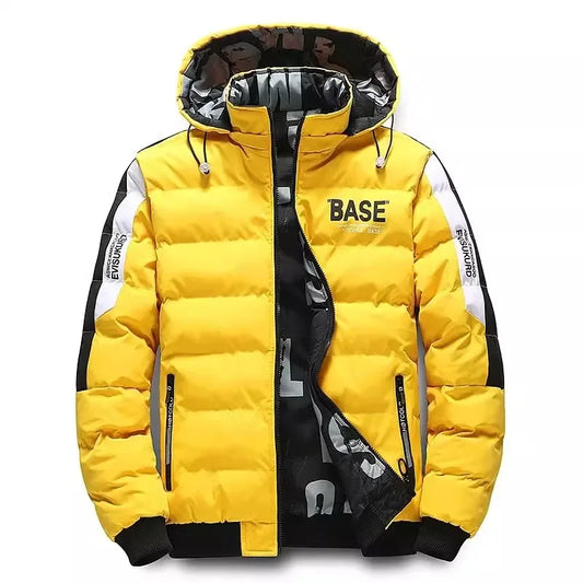 Men Winter Cotton Warm Comfortable Padded Down Jacket Removable