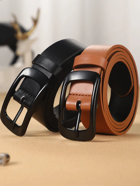 Unisex casual pin buckle belt