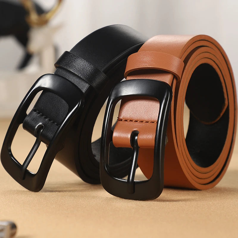 Unisex casual pin buckle belt