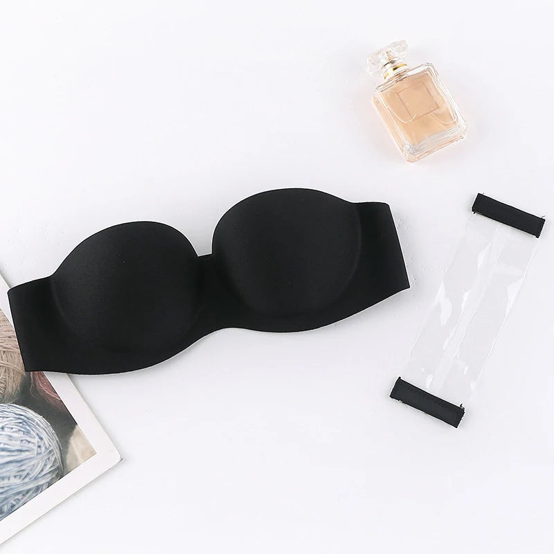 Invisible Bras Front Closure Push Up Bra Strapless Seamless