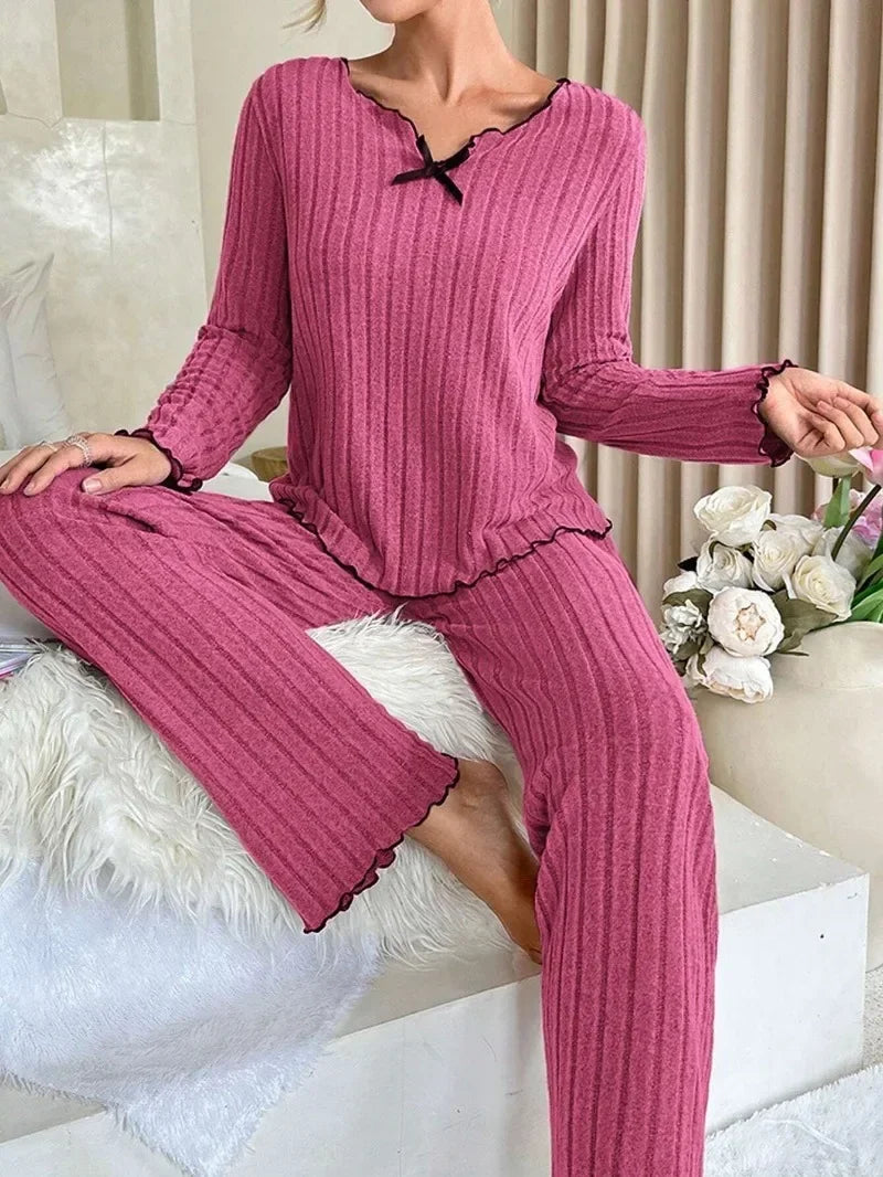 Long Sleeve Top and Pants Loungewear